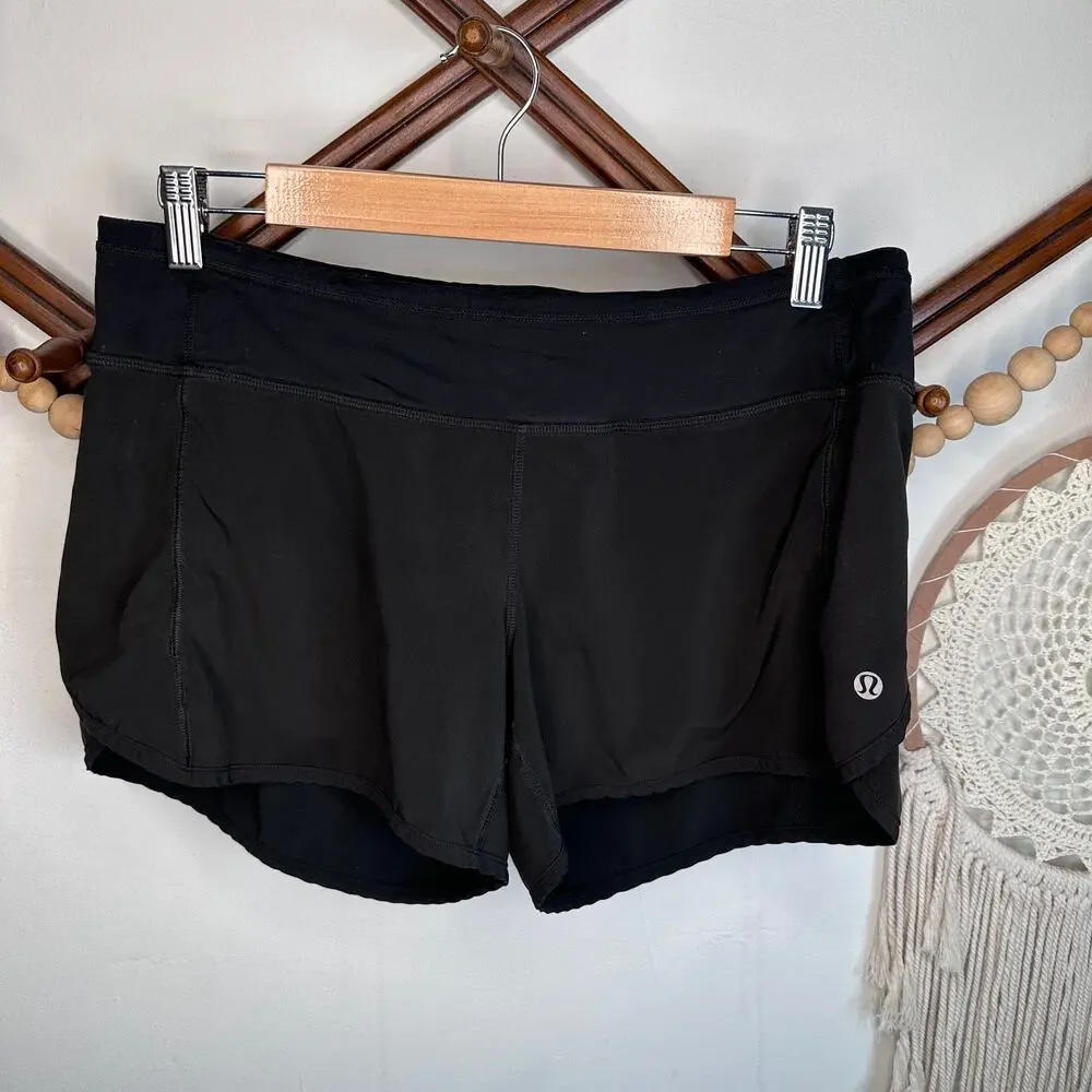 Lululemon Black Speed Up Shorts